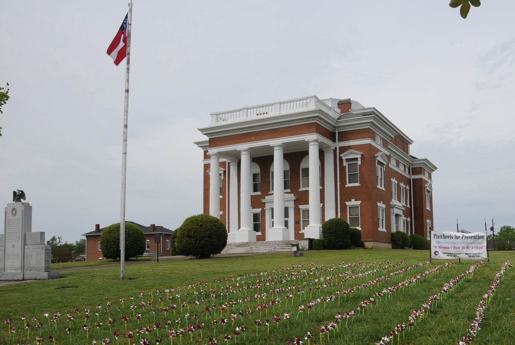 Each year the Family Support Council sponsors “Pinwheels for Prevention” in Murray and Whitfield Counties. Each pinwheel represents a reported case of child abuse or neglect.
